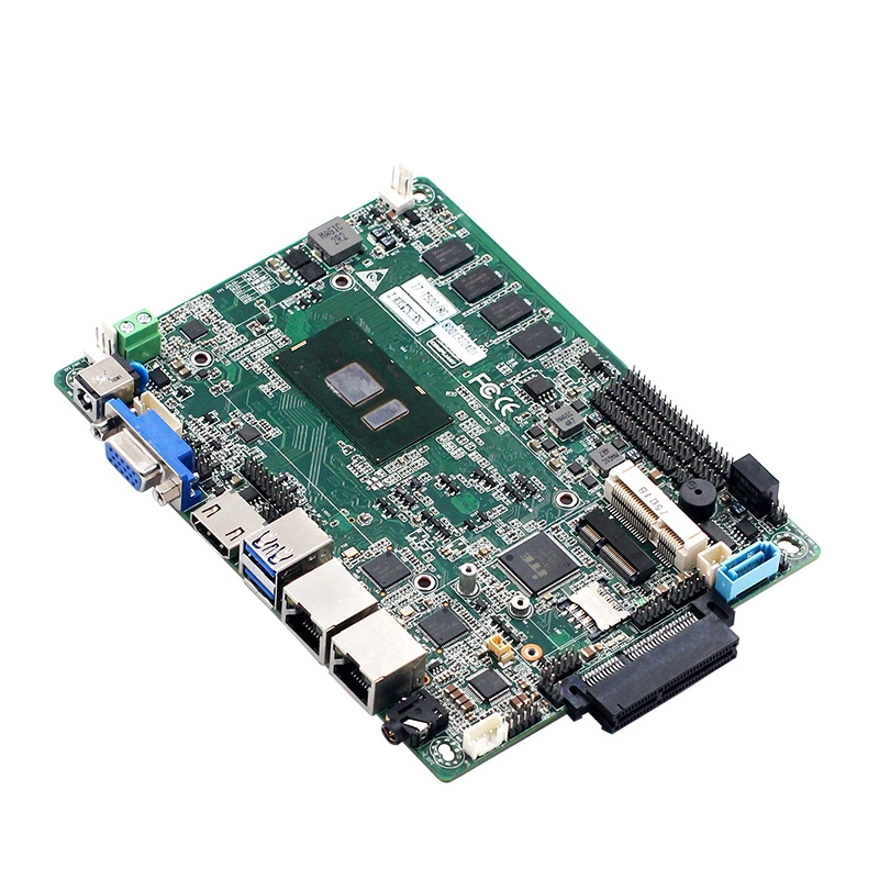 A bordo de la 6ª de procesador Intel Core i3-7100Serie Embedded Industrial u 6*COM Motherboard mini triple pantalla.