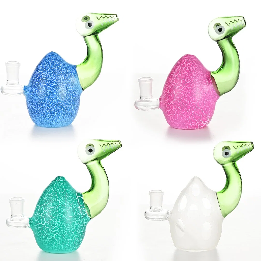 2023 New Creative Glass Pipe Color Ostrich Ostrich Egg Blue Pink Green White Glass Water Pipe Smoking Pipe Hookah