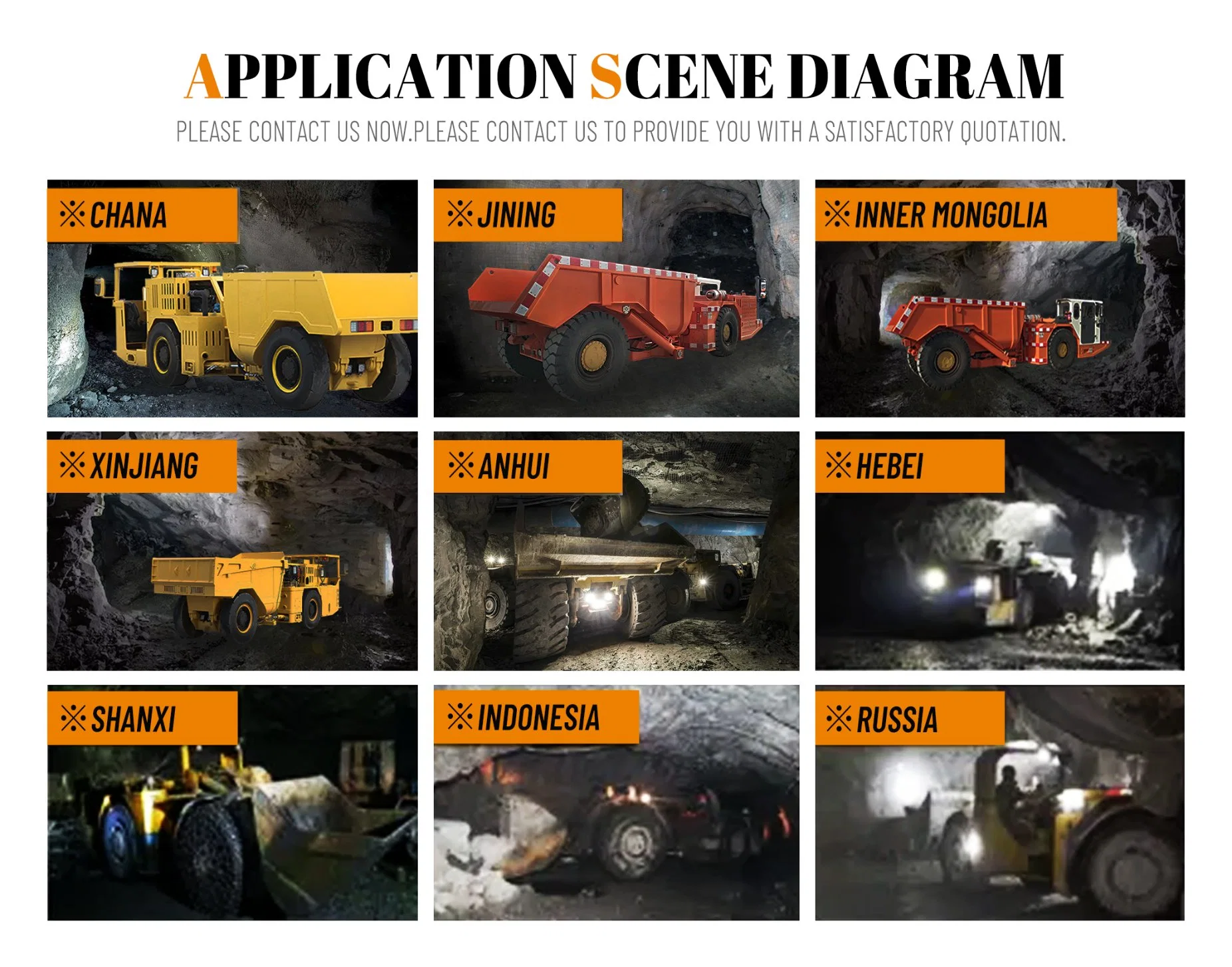 Yk20 Wholesale Diesel Underground Mining for Gold Mining