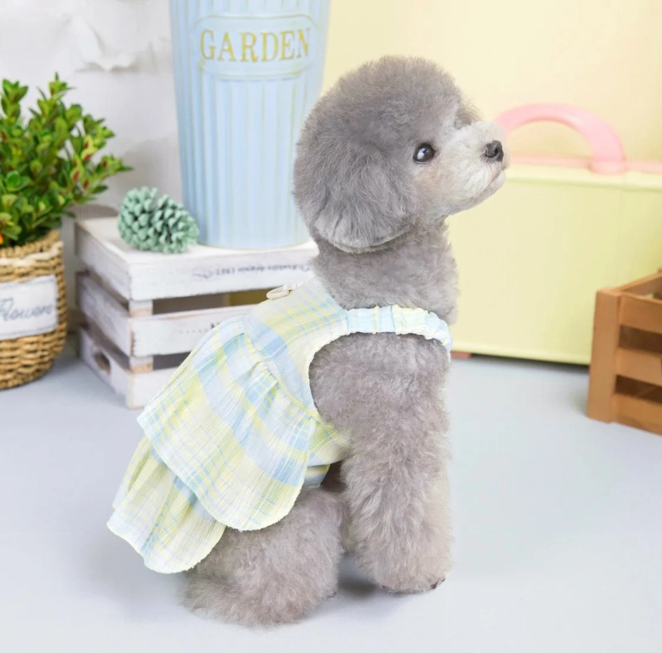 Pets Wholesale Dresses Sweet Design Party Wear Ruffle Dogs Dresses