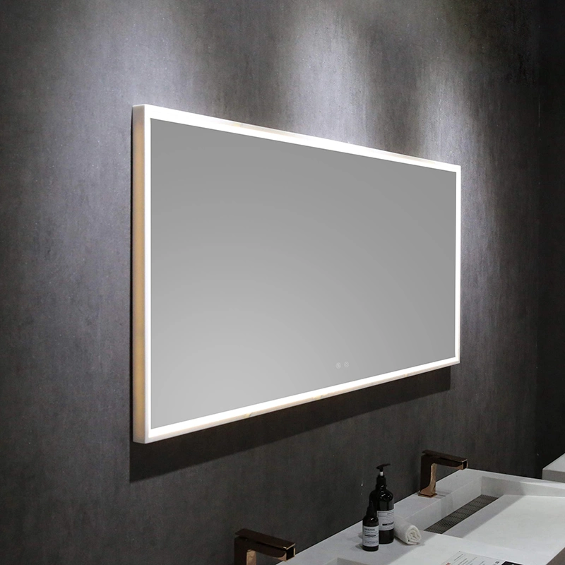 Decoration Stone Frame Oval Mirror Light Bathroom