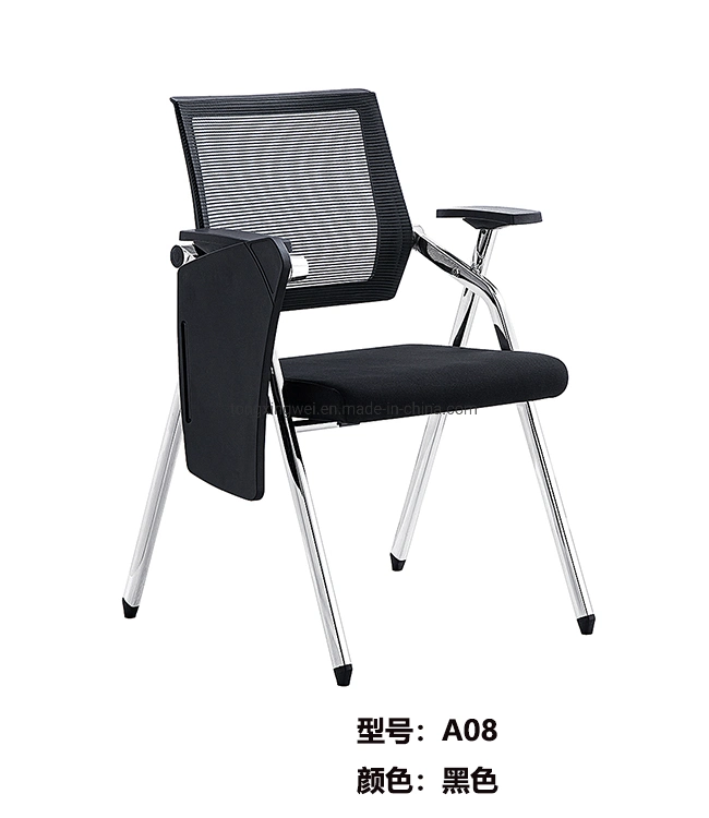 Foldable Training Room Chair with Tablet Arm