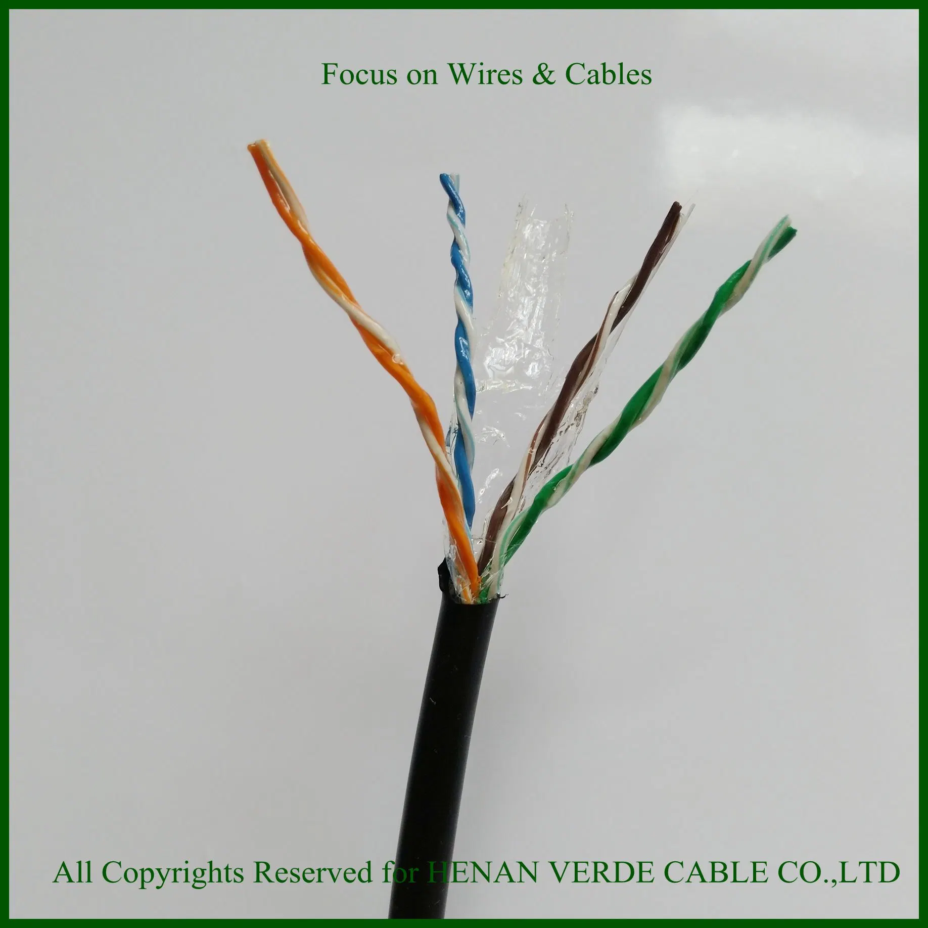 El cobre PVC Resisant RoHS llama CAT6 CAT5e de la señal de cable de red de comunicación de datos