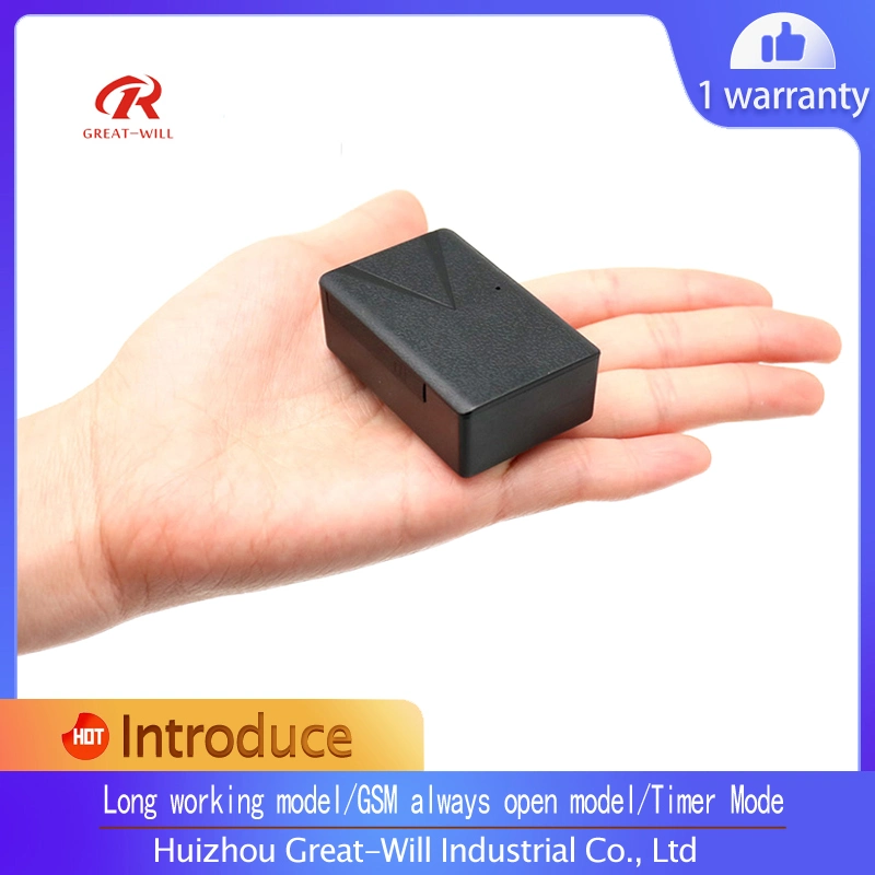 Great Will At2 Small Size Large Battery Car Alarm Device GSM Voice Monitoring Magnetic GPS Tracker for Personal Asset Container