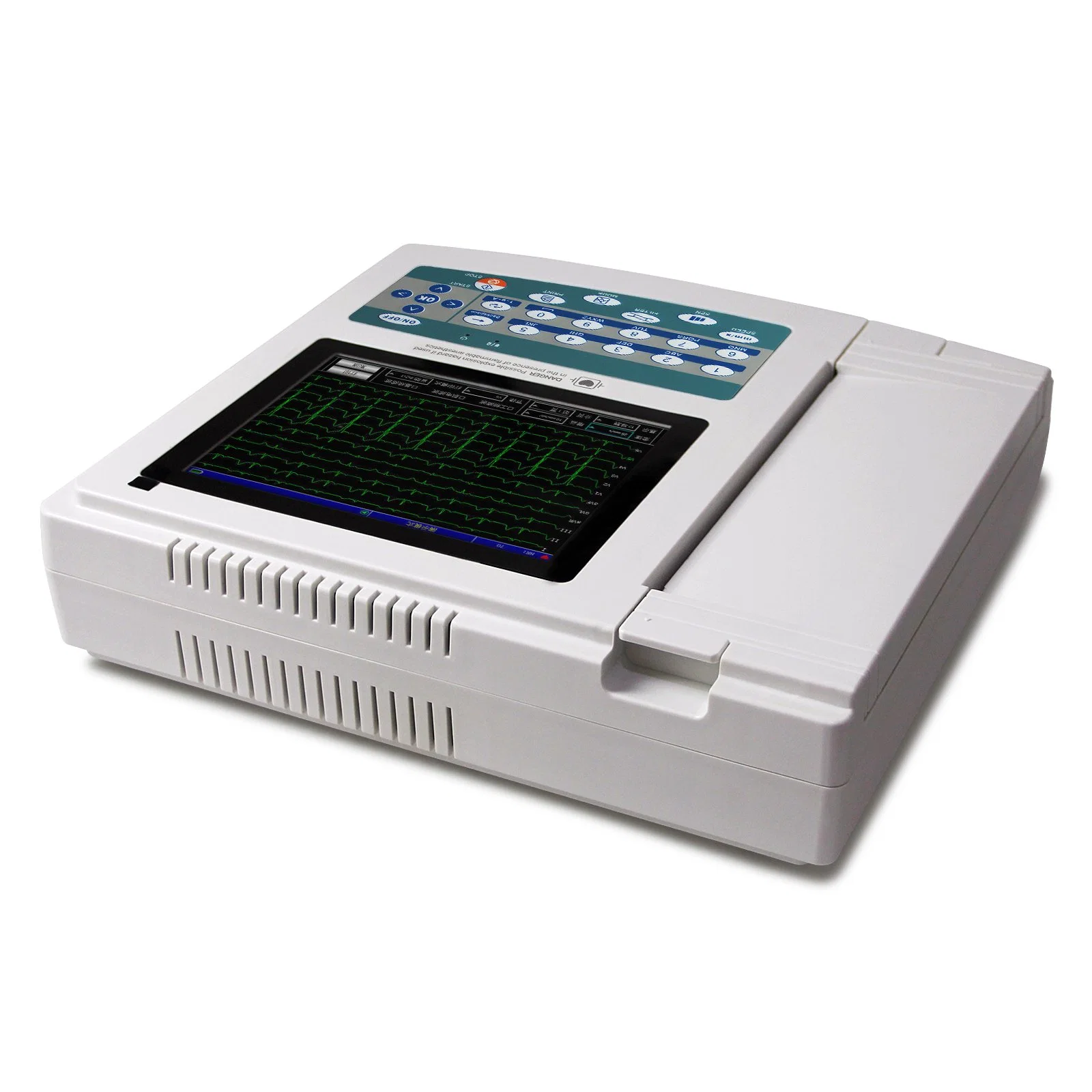 8.0 Color Screen Digital 12 Channel ECG Machine + Software ECG Data Fast Transmitted 12 Channel ECG Machine