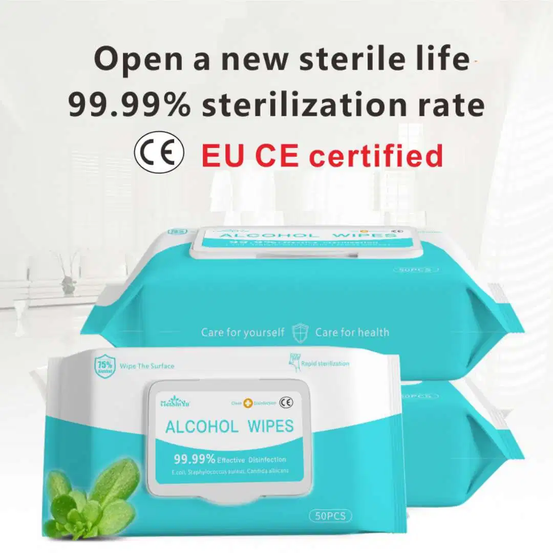 Isopropyl Alcohol Wipe, Wet Wipes Disinfectant Non-Woven Hand Cleaning Wipes CE FDA