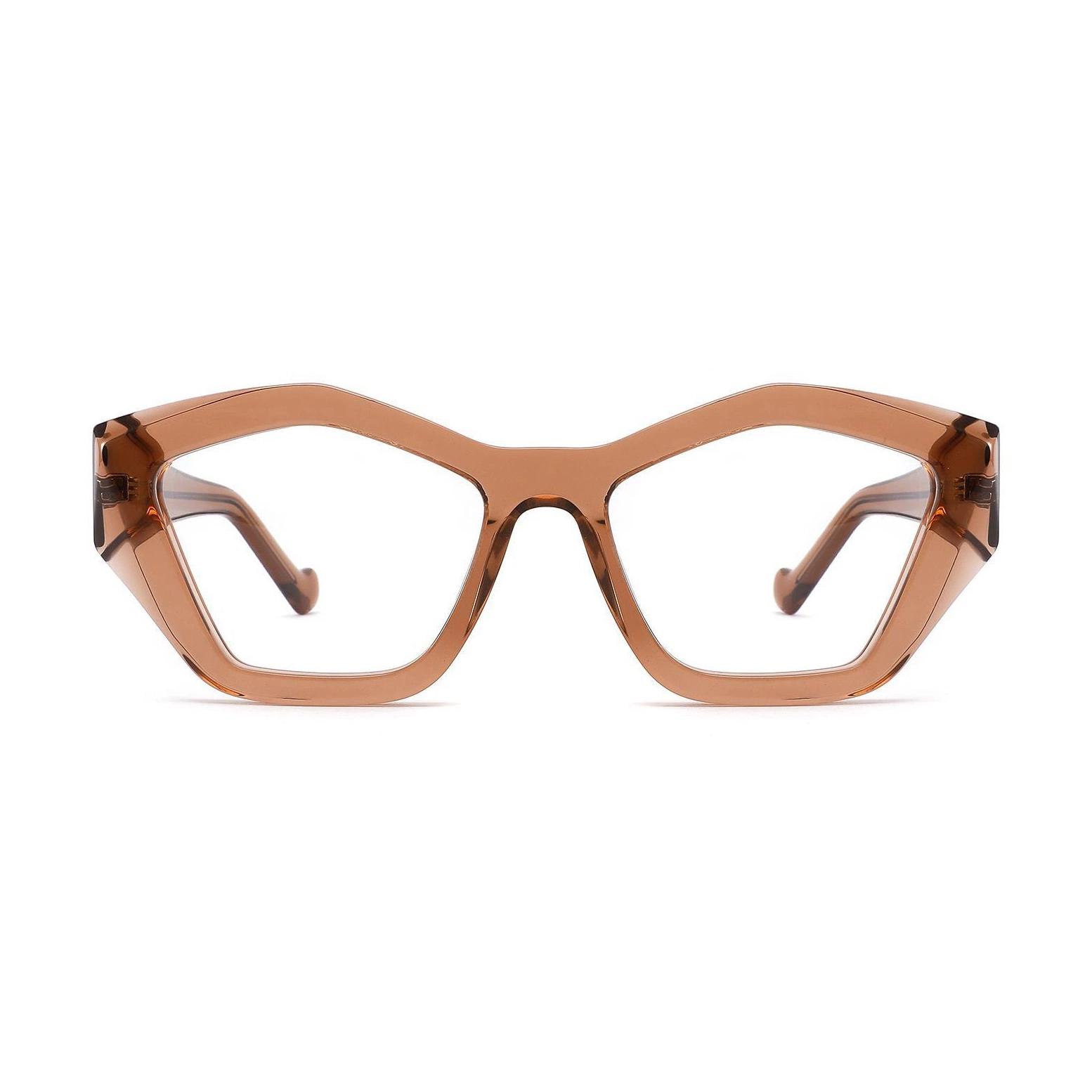 High Strength Hinge Chamfered Thickened Acetate Glasses Frames Optical with Gradient Big Size Eyewear