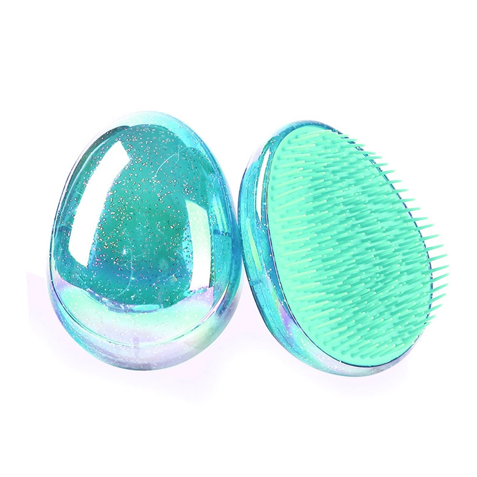 Shining Star Style Hair Brush Egg Shape Shampoo Massage Washing Hair Comb