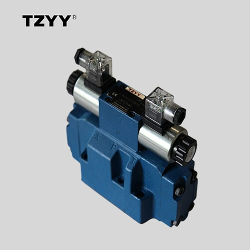 Tzyy da válvula proporcional direcional de controlo de alta pressão do solenoide hidráulico industrial Válvula direcional acionada por piloto controlada por solenoide 4weh10y