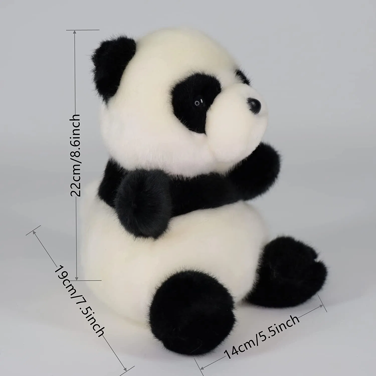 Panda Stuffed Animals Plush, Cute Plushies for Animal Themed Parties Teacher Student Award, Animal Toys for Baby
