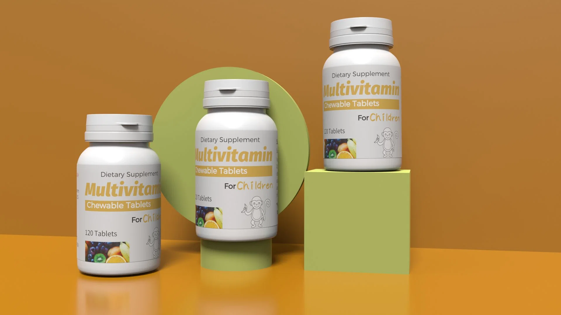 Healthcare Supplement Multivitamin Kautabletten für Kinder Western Chemical Drugs