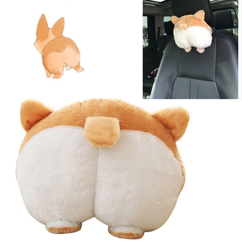 Oreiller – Casule de chiot rond peluche peluche canapé-voiture Coussin de siège pour chaise