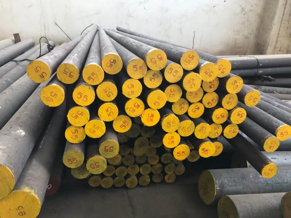 Hot Rolled Q355c S355j0 / St52-3u Alloy Carbon Metal Steel Round Bar