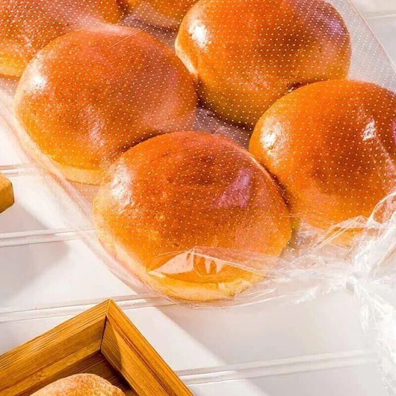 Custom BOPP CPP Plastic Poly Bread Vegetable Package Micro Perforate Bags