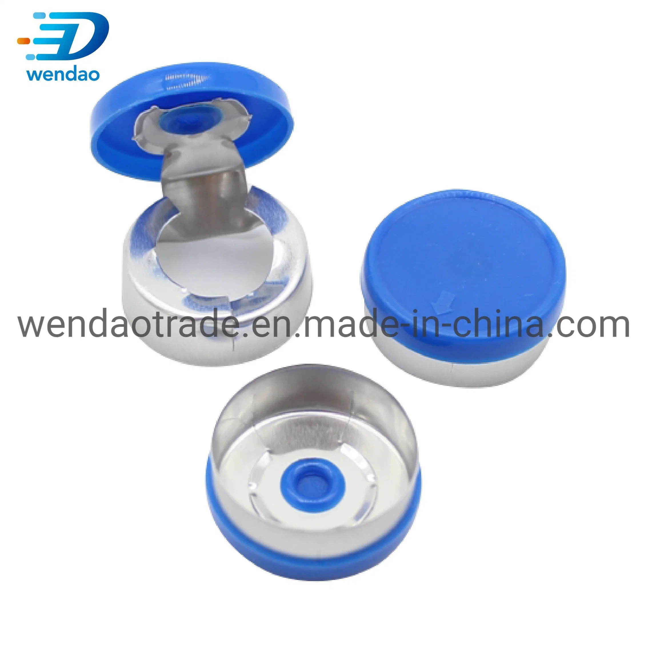 13mm 15mm 20mm Medicinal Aluminum Plastic Flip Tear off Vial Aluminium Caps for Cosmetic Packaging