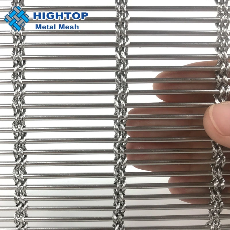 Hotel Decoration Stainless Steel Architectural Cable Woven Wire Drapery Mesh Panels