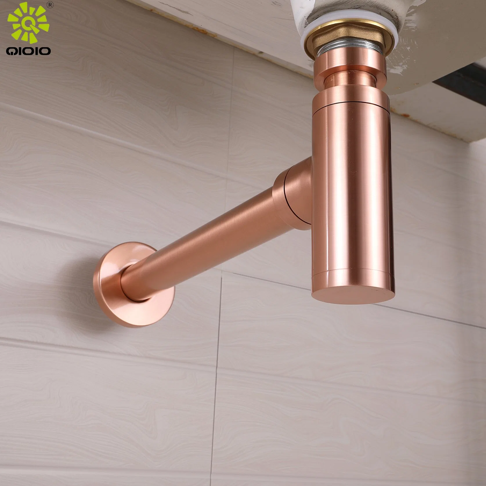 Europe Hot Sell Bathroom Accessory 304 Stainless Steel Color Basin Waste Pipe Drain in Wall Mounted Hidden Drain Tube Trap Siphon Syfon Sifon Siphone