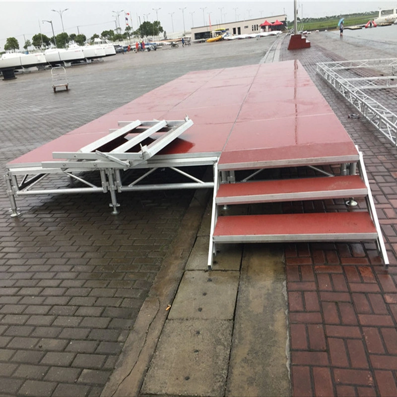 Adjustable Height Aluminum Mobile Modular Event Platform Stage