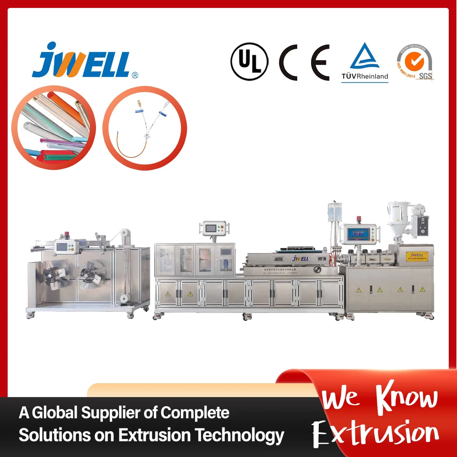 Jwell Center Vein Medical Pipe Extrusion Line/Production Machine for Surgical Procedures