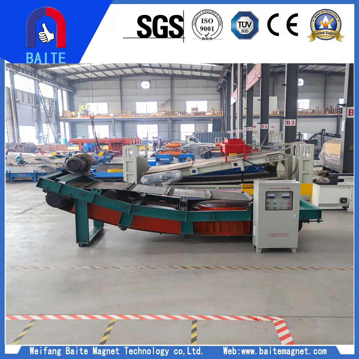 High Capacity Magnetic Ore Magnetic Separation Machine for Crushing Process