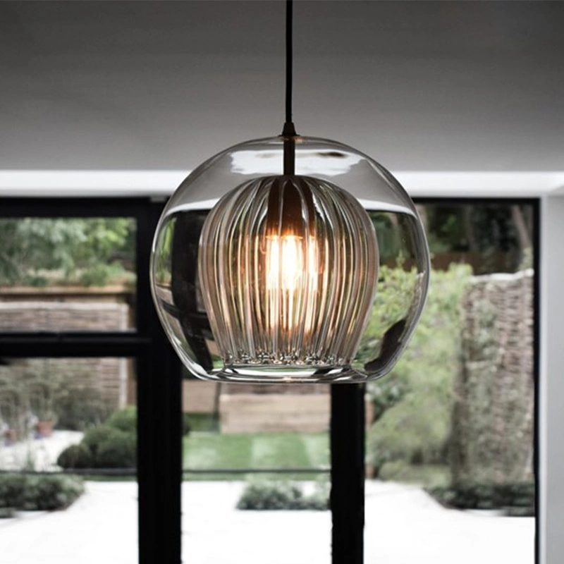 قلادة زجاجية من نوع Nordic LED خفيفة مطبخ عصري تعليق المصابيح بار مصباح صناعي (WH-GP-87)