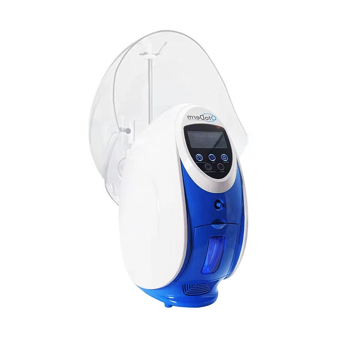 O2toderm portable skin de périphérique de rajeunissement facial réparation Pistolet de pulvérisation d'oxygène Jet Peel Masque facial d'oxygène de la machine du dôme