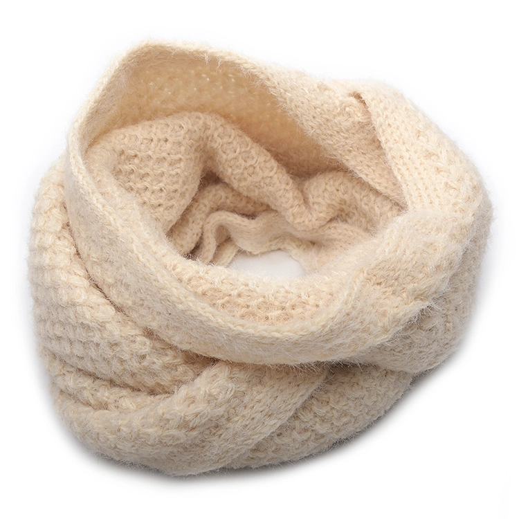 Women Men Knitted Winter Acrylic Scarves Neck Collar Scarf Thick Warm Sweater Head Scarf