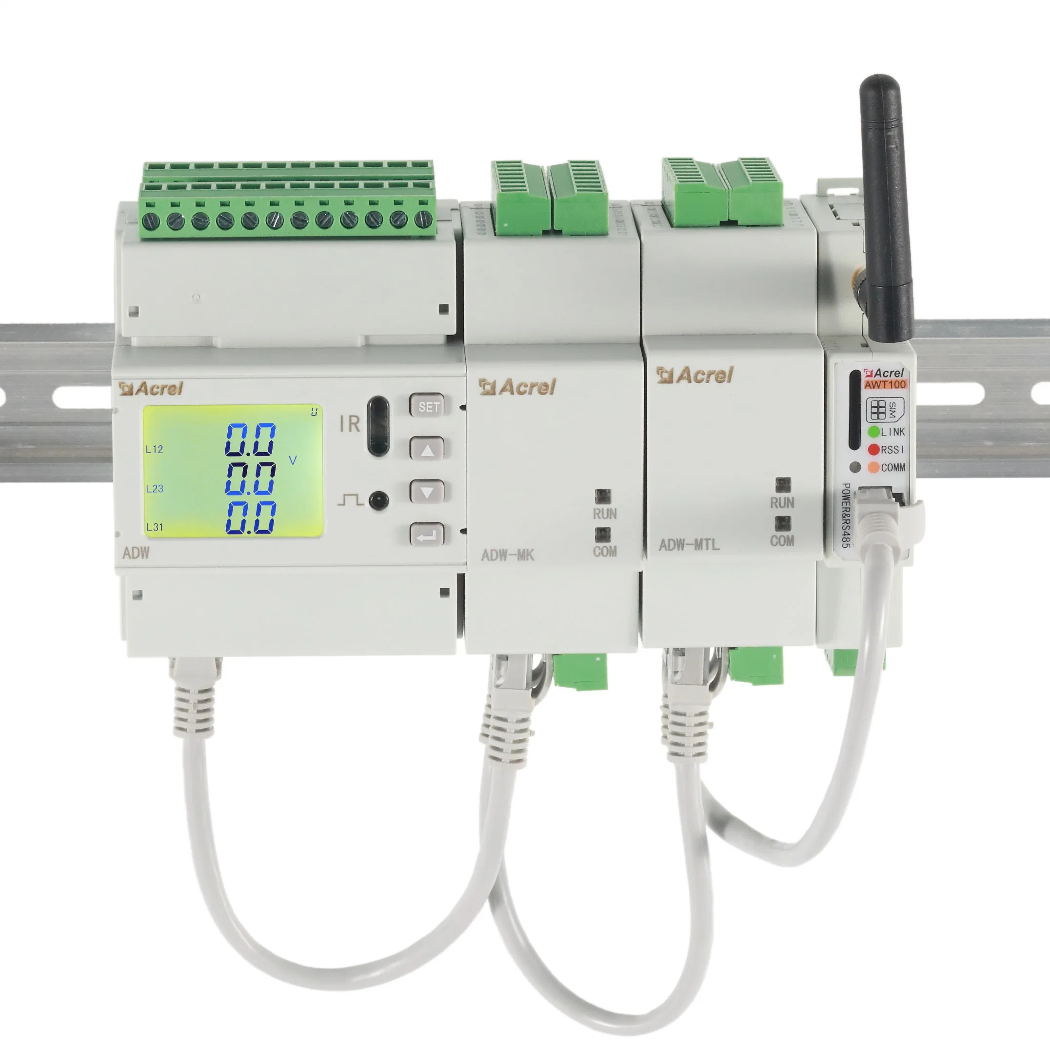 Multi-Loop Acrel inteligente de tres fases de medidor de energía de Iot digital con pantalla LCD de la instalación en carril DIN