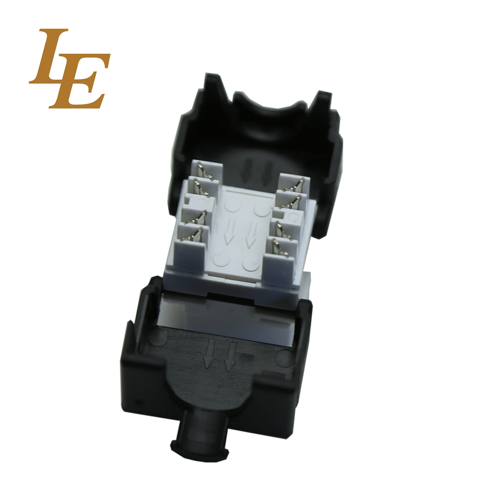 Le 180 Degree UTP CAT6 RJ45 Tooless Keystone for Blank Patch Panel