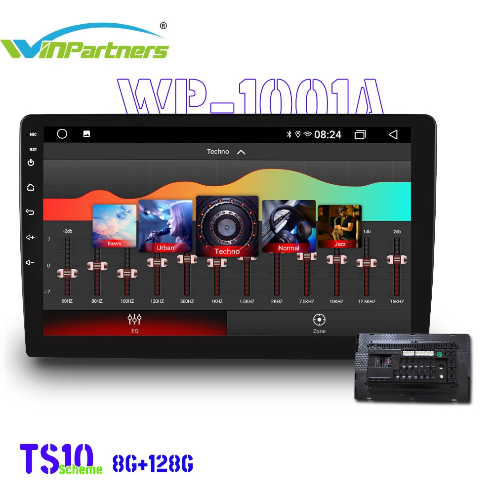 8g+128g 10-Inch 8-Core Processor All-in-One Machine Car Audio MP5 Video Player Wp1001A