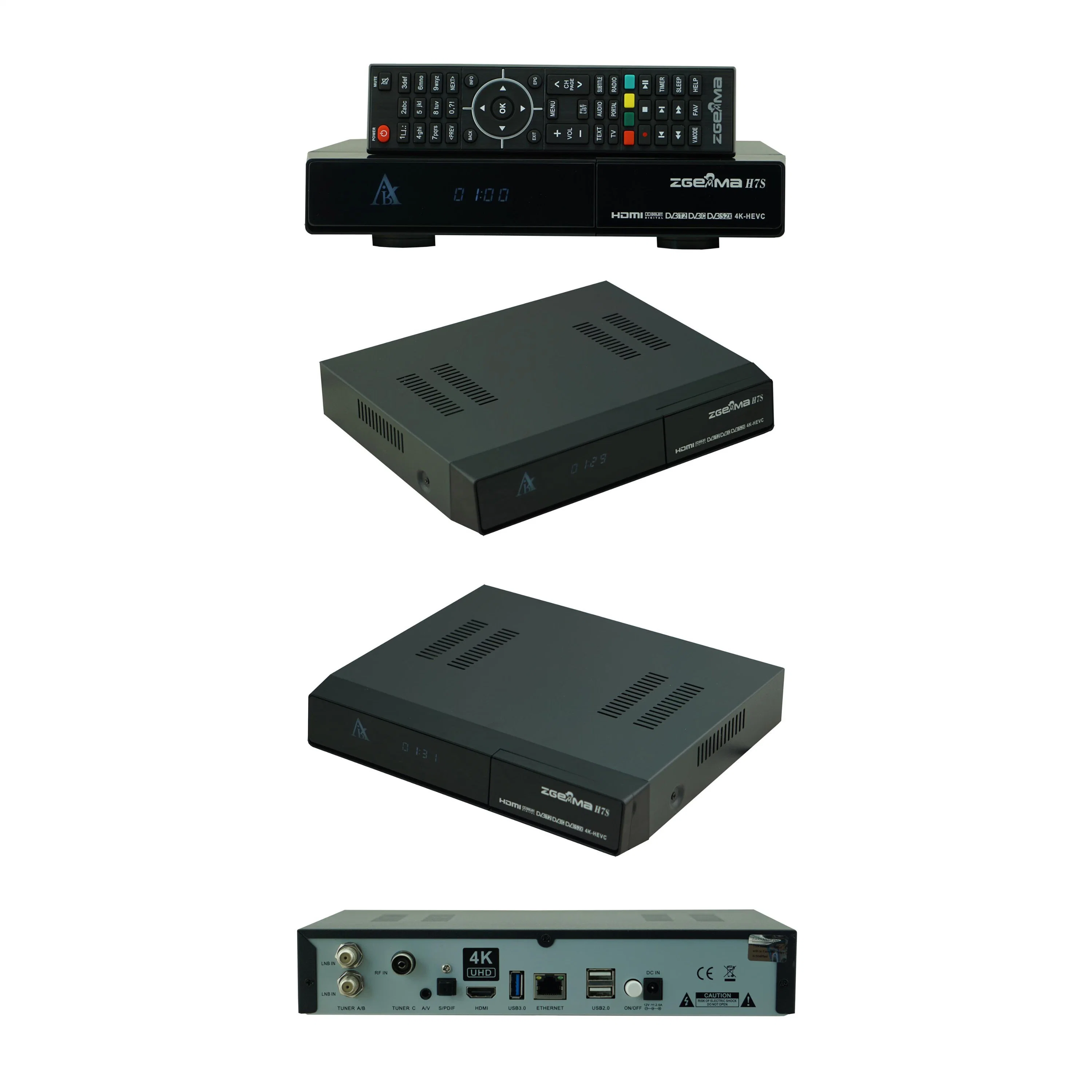 Mejora tu entretenimiento en la televisión con Zgemma H7S - 16GB eMMC Flash, 1GB DDR3 memoria receptor de TV por satélite