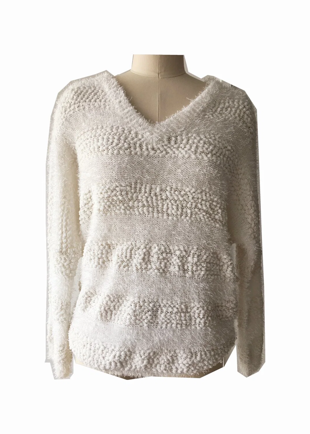 90%Polyester 10% Lurex Ladies&prime; Knit Sweater