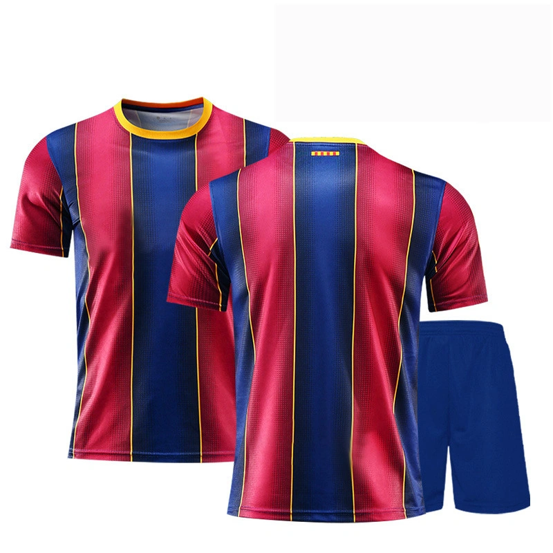 Hot Sales Cheap Soccer Jersey Set 100% Polyester Dry Faster Soccer Uniform Custom Logo Fitness Wear