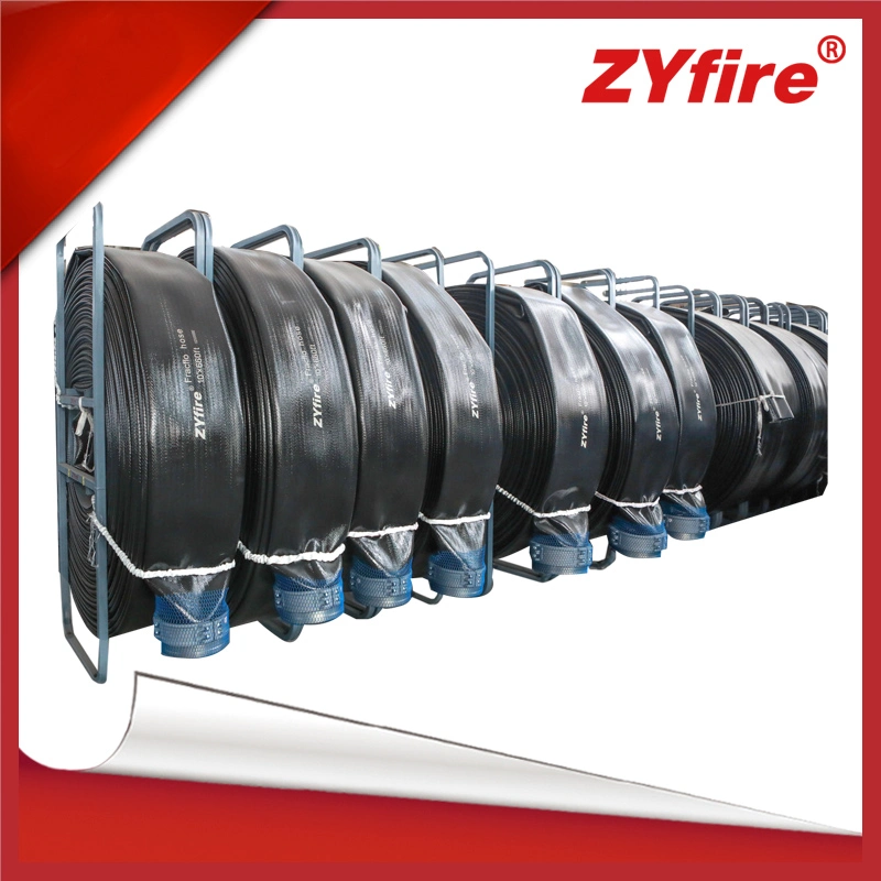 Zyfire High Abrasion Resistance Chemical Resistance Fracflo Through The Weave TPU Frac Water Hose