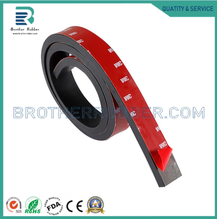 Square Anti-Skid Door Joint Sealing Strip Solid Self-Adhesive Rubber Strip