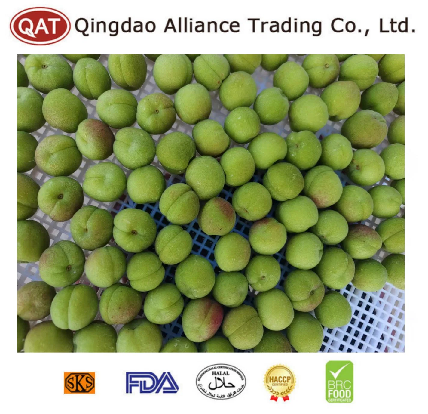 Wholesale/Supplier Bulk IQF Fruits Frozen Green Plum for Exporting with Brc Certificate