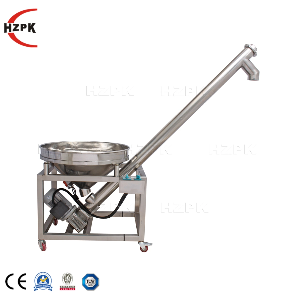 Hzpk Automatic Vibrating Powder Screw Feeder Feeding Machine