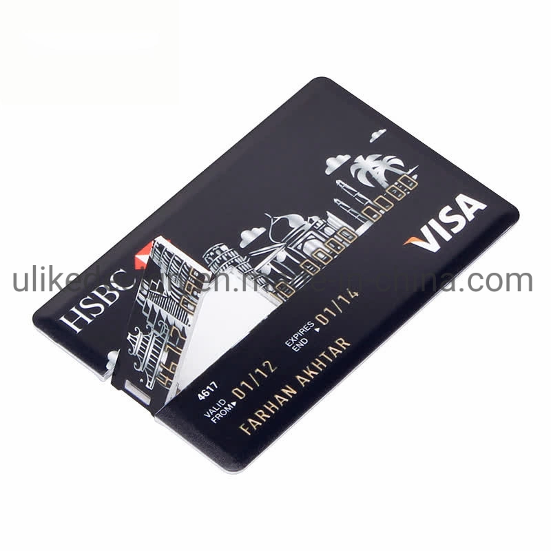 Custom Logo Christmas USB Card Factory Price USB Flash Business Card Credit Card USB Flash Drive Promotional Gifts