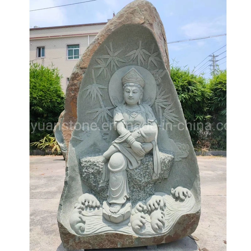 Natural River Rock Large Buddha Statue