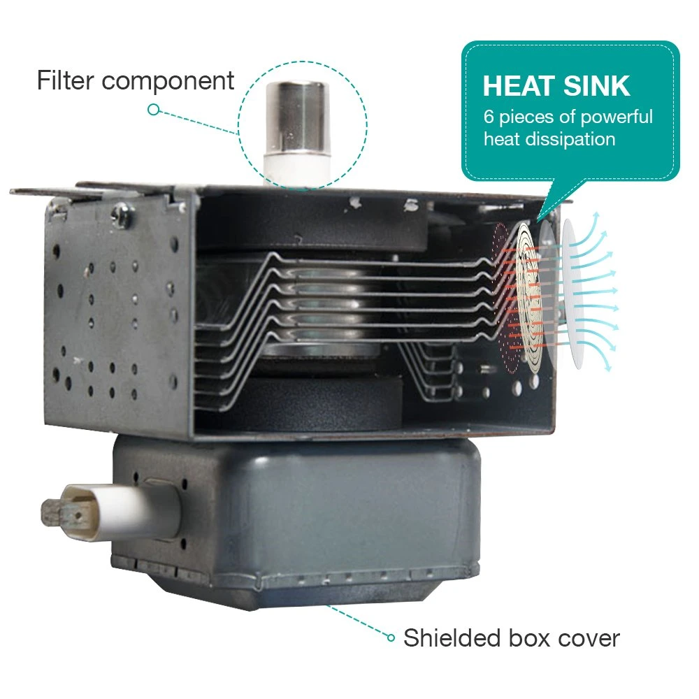 Refrigeración de agua de 1,5 Kw Magnetrons para horno microondas Magnetrons para horno microondas