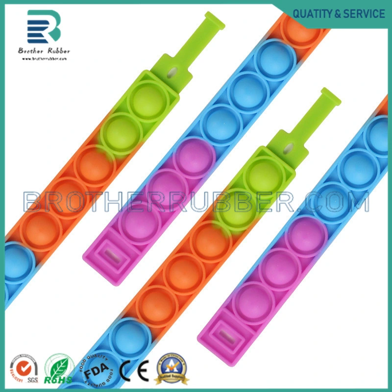 New Silicone Bracelet Bubble Bracelet Puzzle Decompression Decompression Finger Music Silicone Bracelet Toys