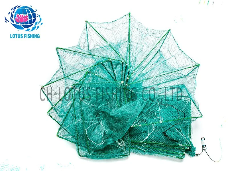 Great Wall Foldable Mesh Long Tube Fishing Nets Eels Crab Shrimp Nets Sale