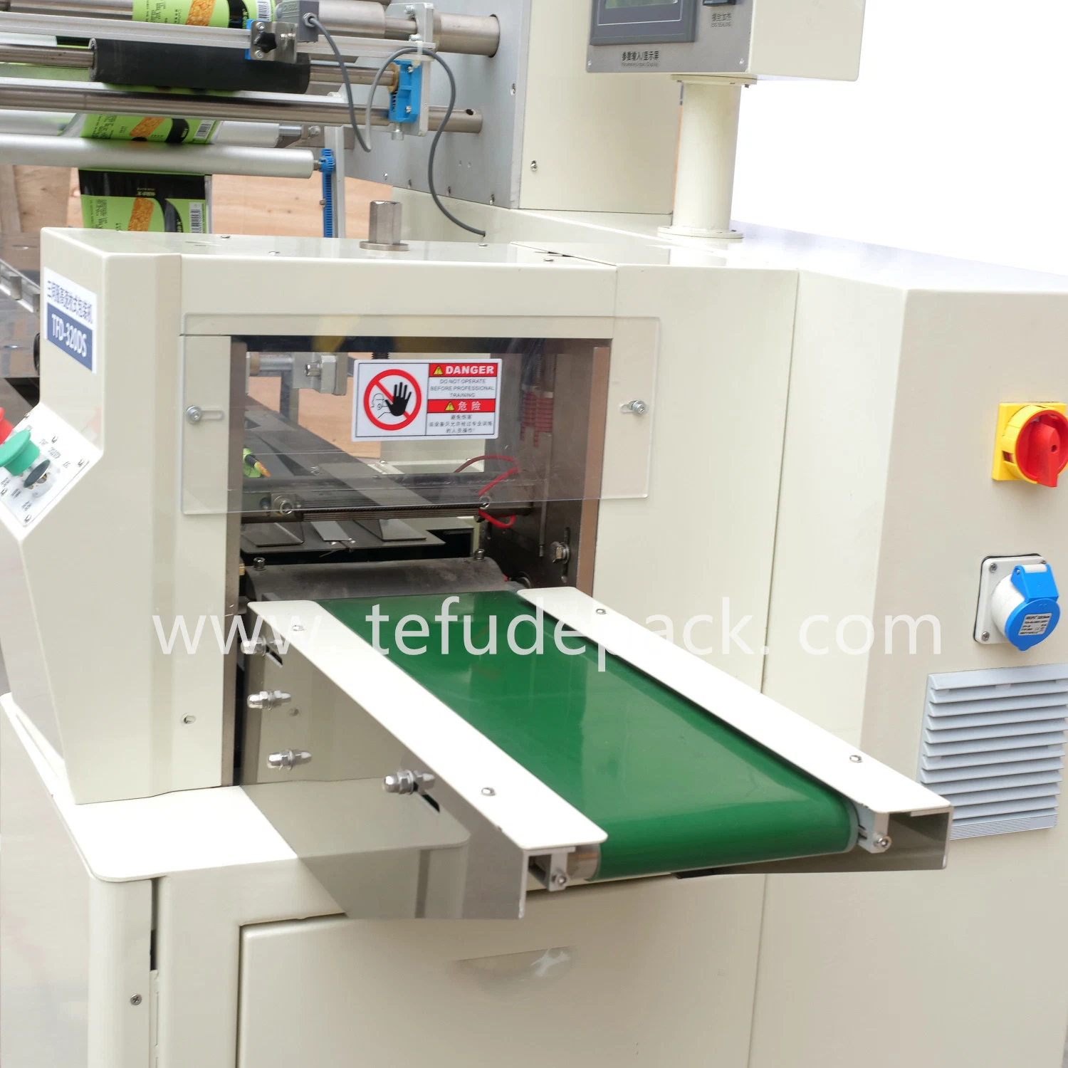 Fortune Cookie Packing Machine Bread Cake Flow Wrapper Wafer Biscuit Horizontal Packaging Machinery Producer