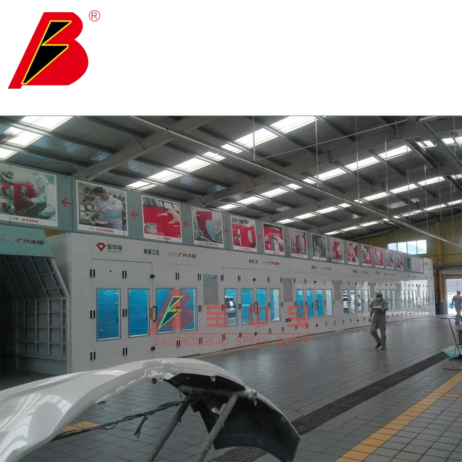 Ce Sheet Metal Paint Line Work Station Process European Styled Design Paint Production Line