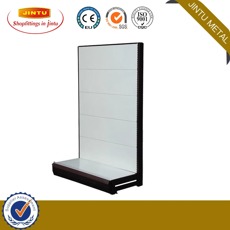 Customized Size Advertising Display Supermarket Stand Wooden Display Shelf