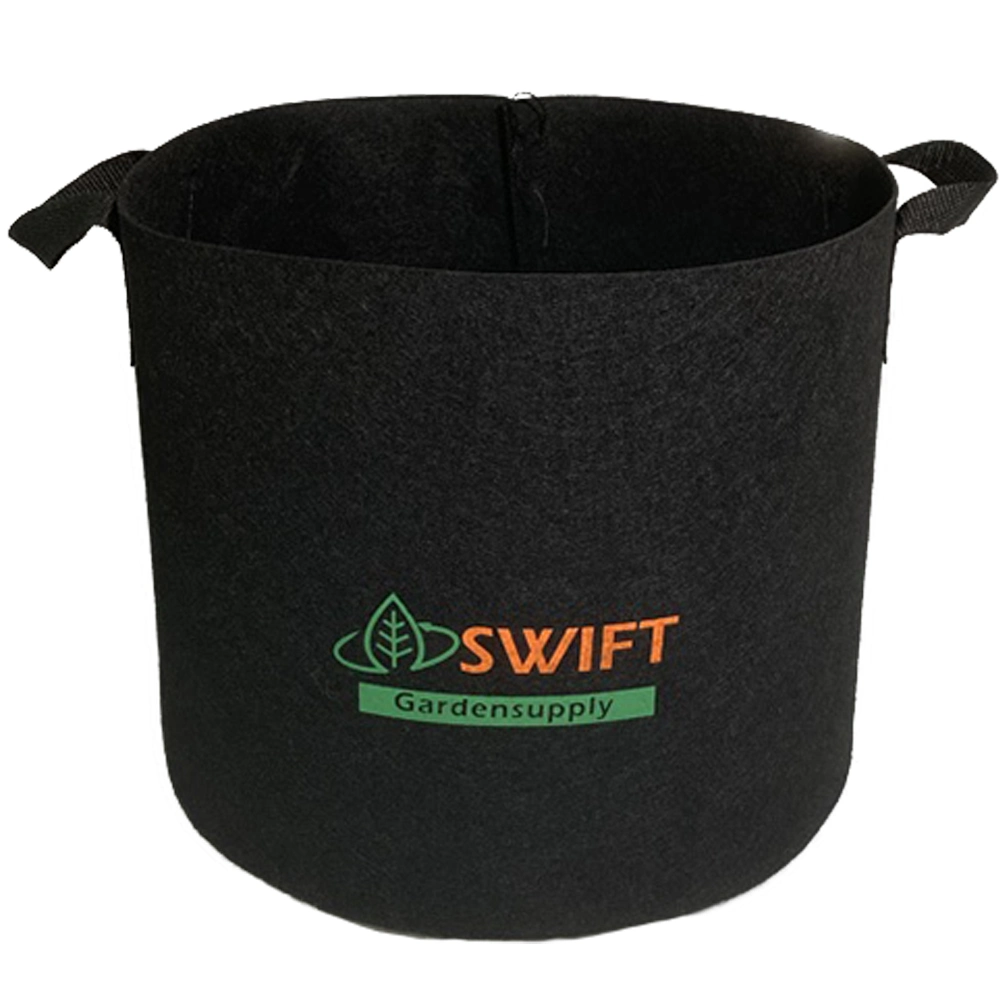 Custom Logo Runde Container Filz Sämling Bag Grau Pflanze Stoff Grow Bags für den Blumenanbau