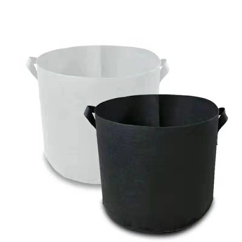 Garden Grow Bags for Vegetables - Black 300 GSM Non-Woven Polypropylene Felt Fabric Flower Pots and Planters with Handles - Gardening Containers