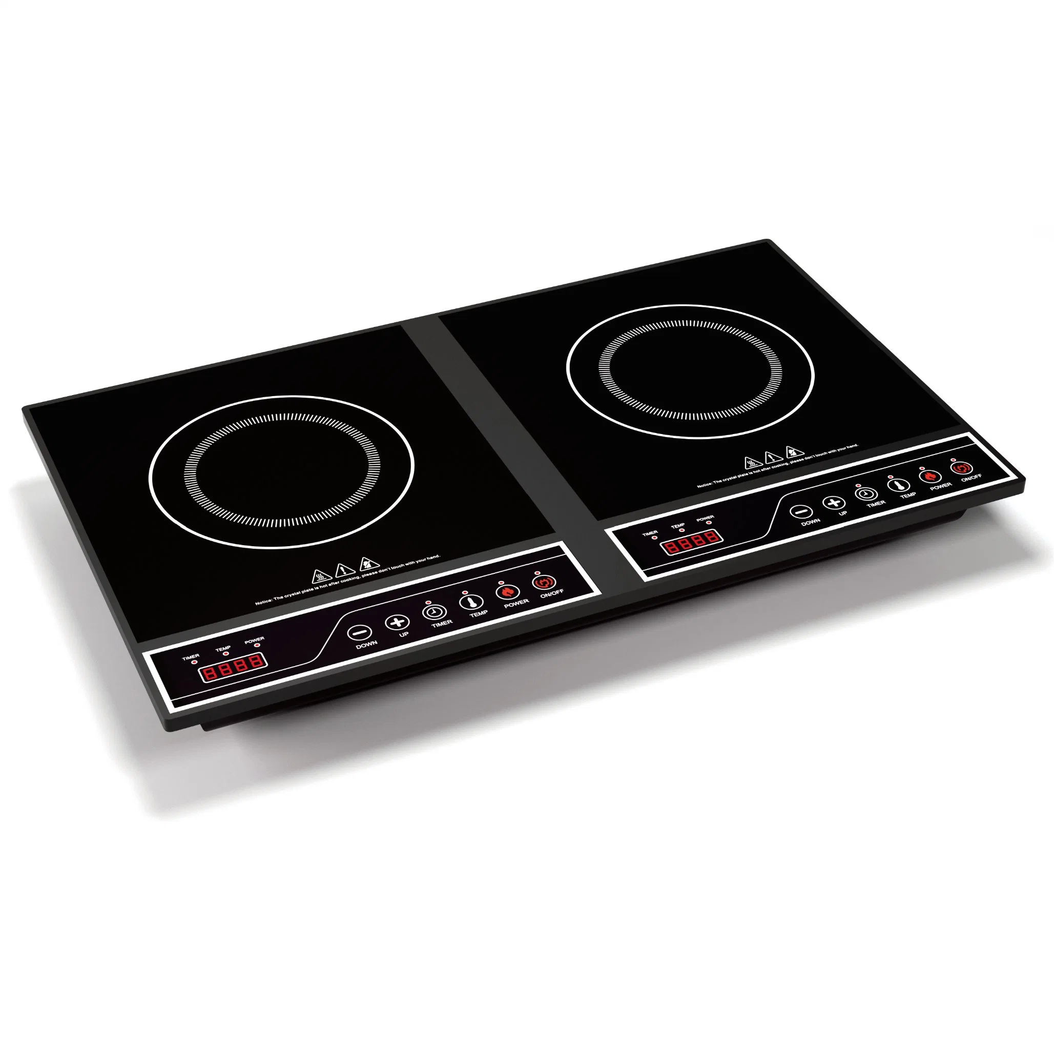 Easy Operation Embedded Double Burner Infrared Hob Ceramic Cooker Stove 3000W