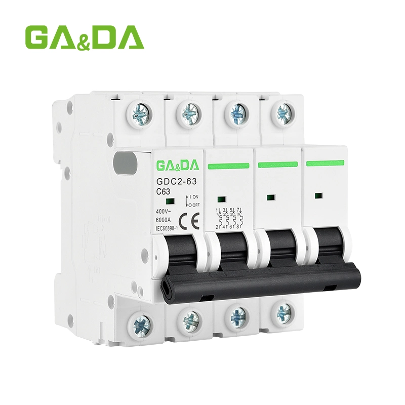 Gada 230V 400V 4 Pole Air MCB-Leistungsschalter