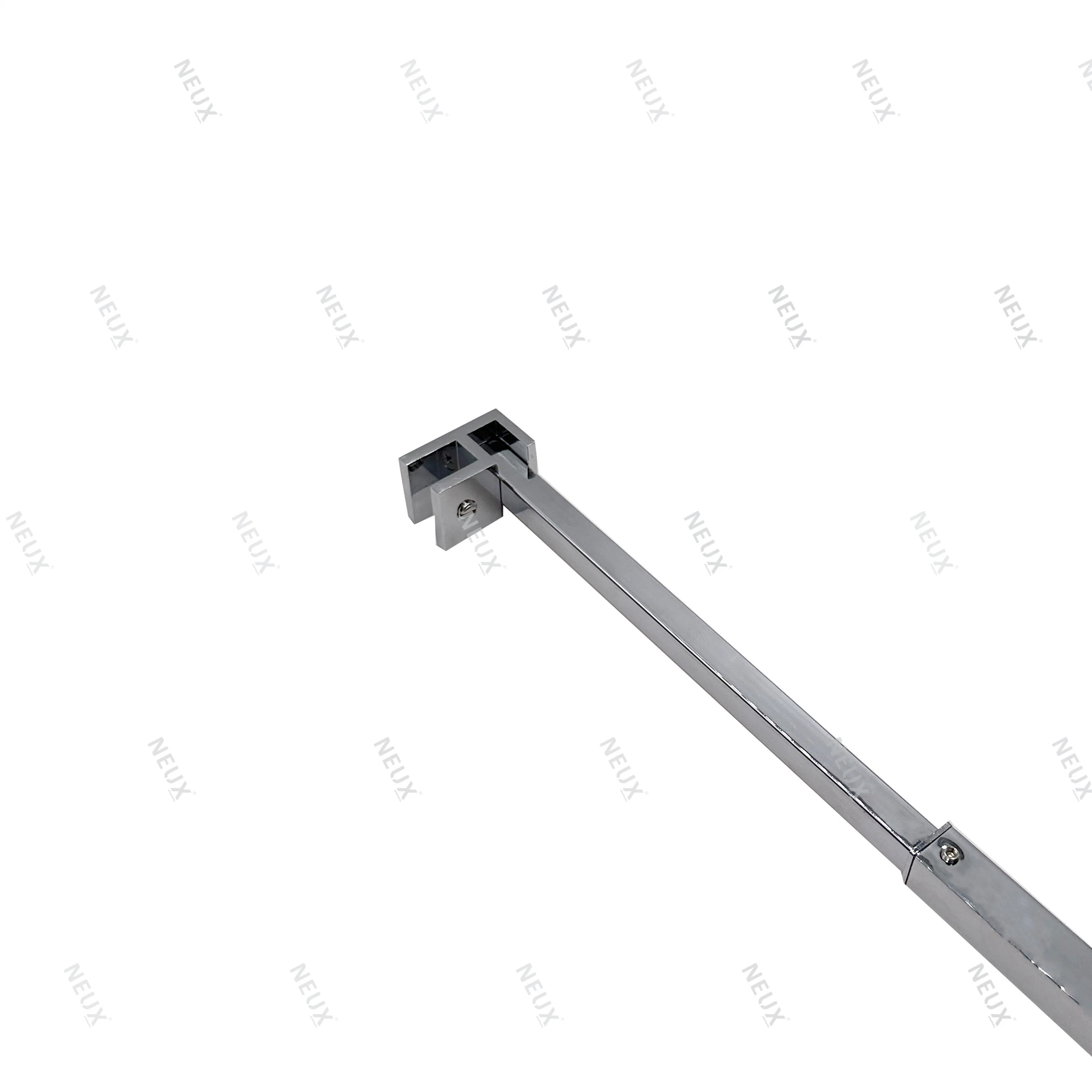 Stainless Steel Shower Room Wall to Glass Adjustable Support Arm Stabilizer Bar